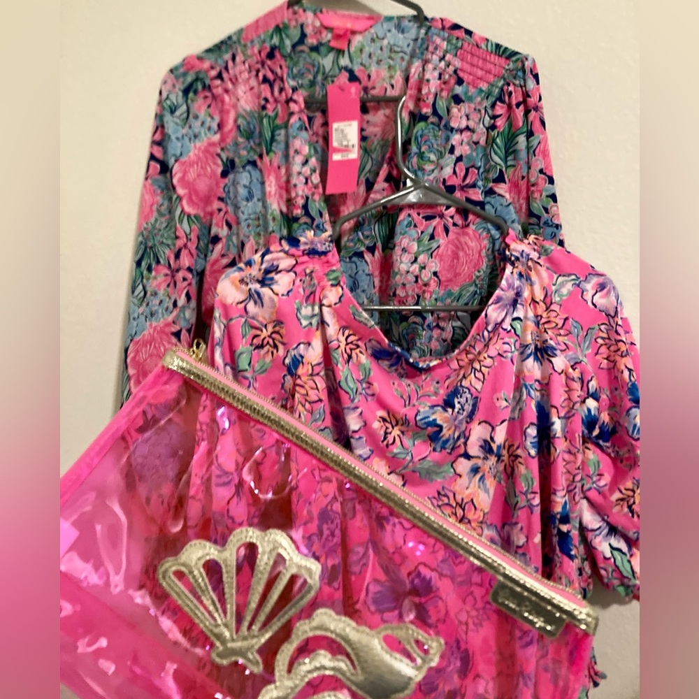 3 item bundle! 🔥 Lilly Pulitzer Barbie’s Dream bundle size 6 dress top clutch